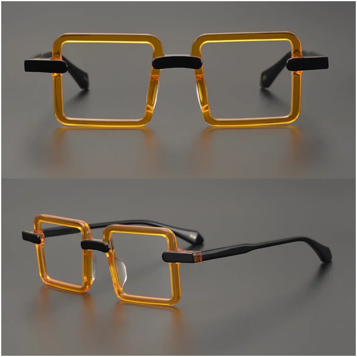 Square Acetate Glasses Frame Men Simple Business Eyeglasses Frames Women Colorful Fashion Optical Prescription Eyewear