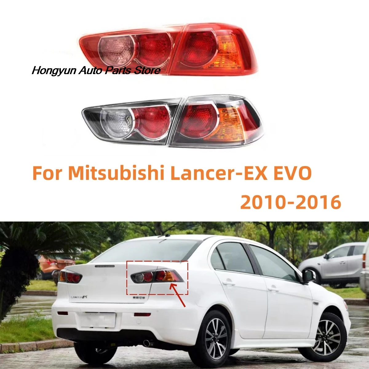 No Bulb Tail Light Turn Signal Light Rear Brake Lamp For Mitsubishi Lancer-EX EVO 2010 2011 2012 2013 2014 2015 2016 Turn Signal