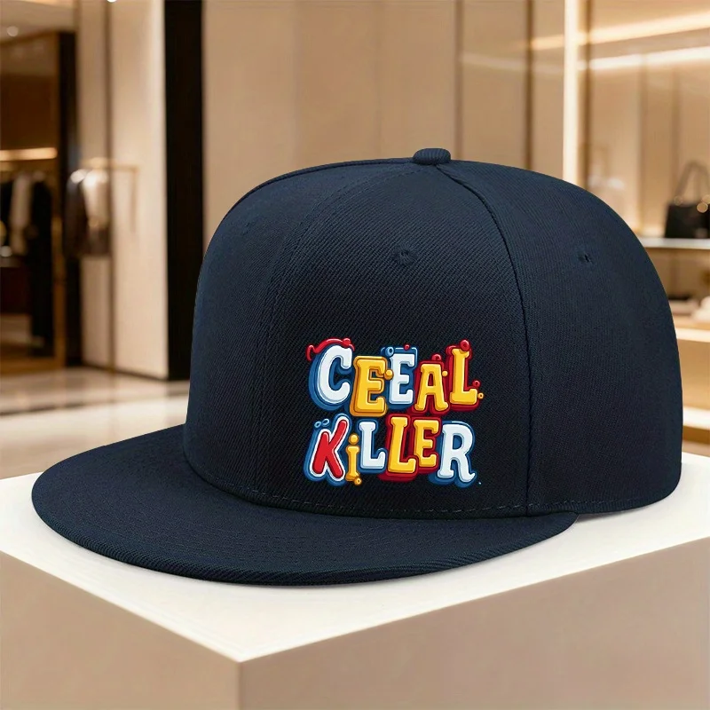 1pc CEEAL KILLER Adjustable Hip-hop Cap, Lightweight Printed Women's Hat, Street Fashion CEEAL KILLER Men's Hip-hop Cap, Casual