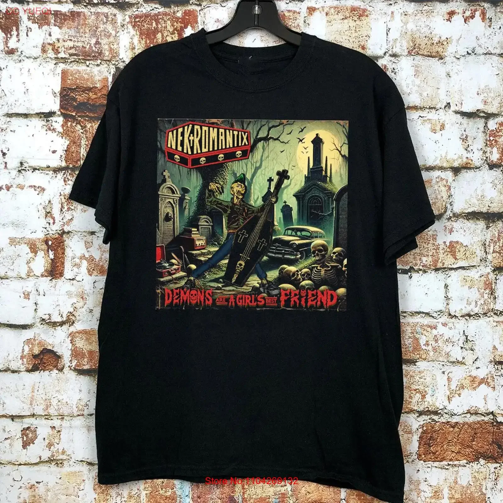 Nekromantix Demons Are a Girl's Best Friend T Shirt Full Size S 5XL long or short sleeves vintage Washed Soft Stretched