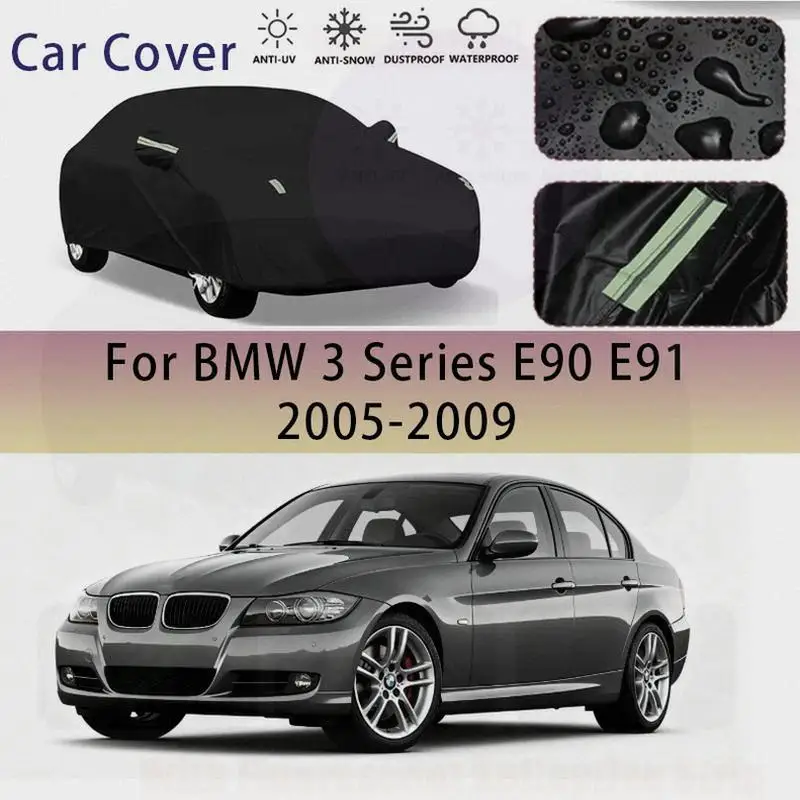 

For BMW 3 Series E90 E91 2005 2009 Outdoor Protection Waterproof Dustproof Snow Sunshade Car Covers