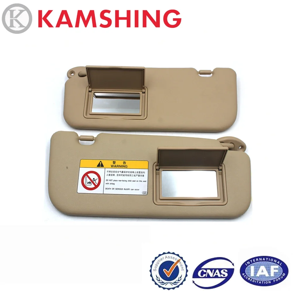CAPQX 1PCS For Vios Yaris 14-18 Car Inside Sun Visor Sunshade Front Windscreen Sunvisor Antidazzle Shield With Glass Mirror Assy