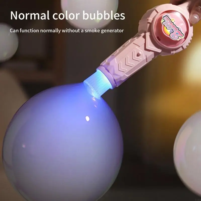 LED Light Bubble Blower Revhargeab Bubble Machine Party Spielzeug für Eltern Kinder