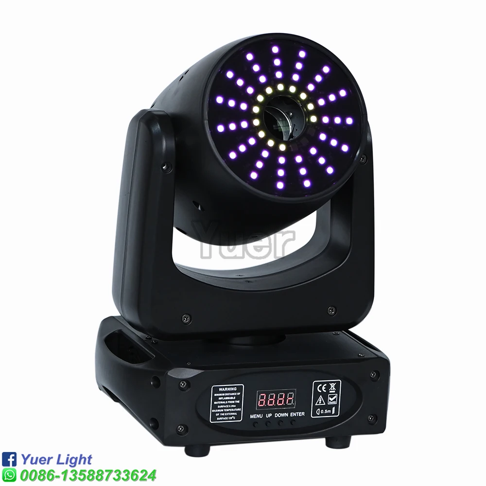 Cabezal móvil LED de 150W con 3 prismas, cabezal móvil de alto brillo, efecto puntual para el hogar, discoteca, Bar, escenario, boda, espectáculo, DJ, Iluminación de fiesta