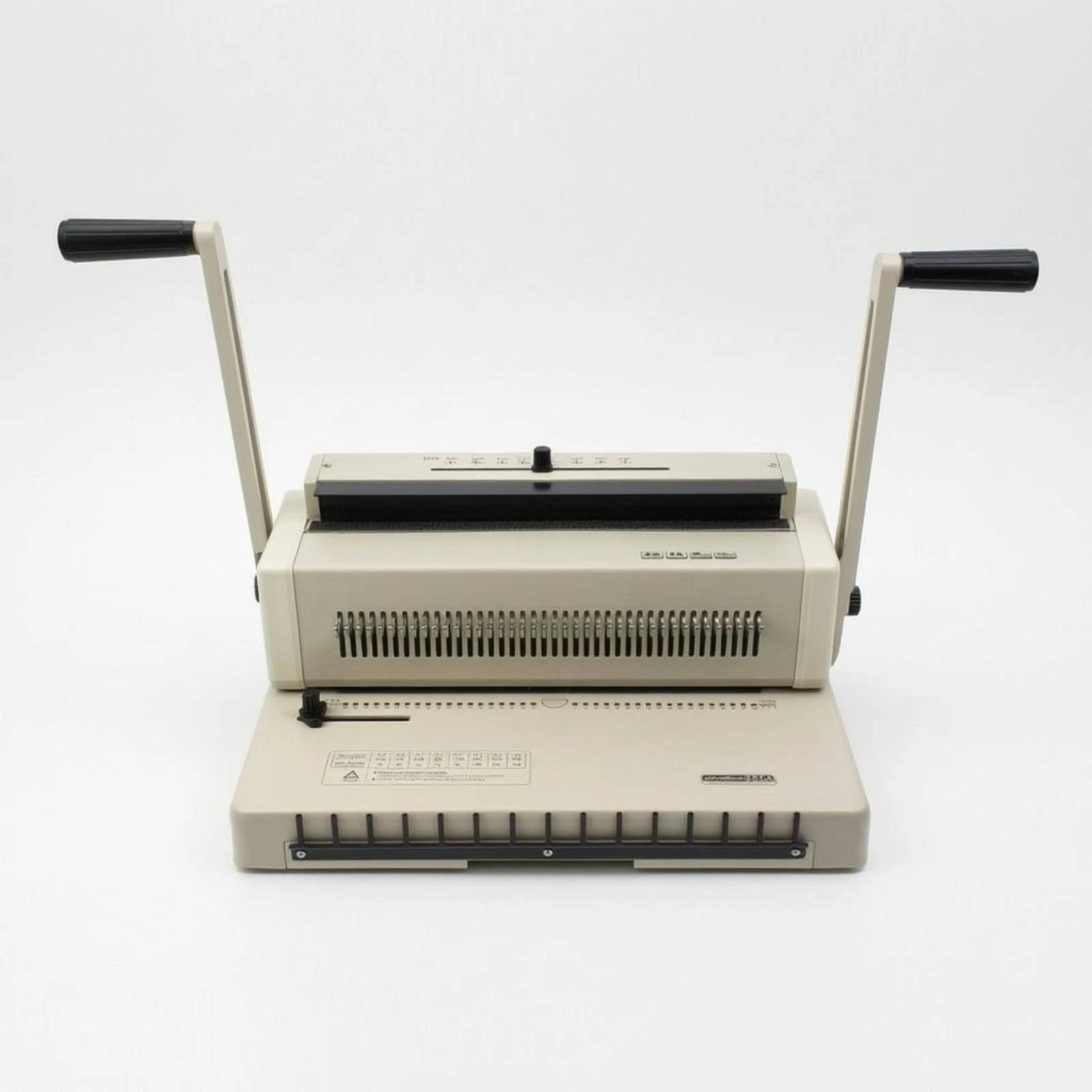 Hanging Calendar Binding Machine Metal Body Calendar Punching Machine Beige Manual Handles view 3
