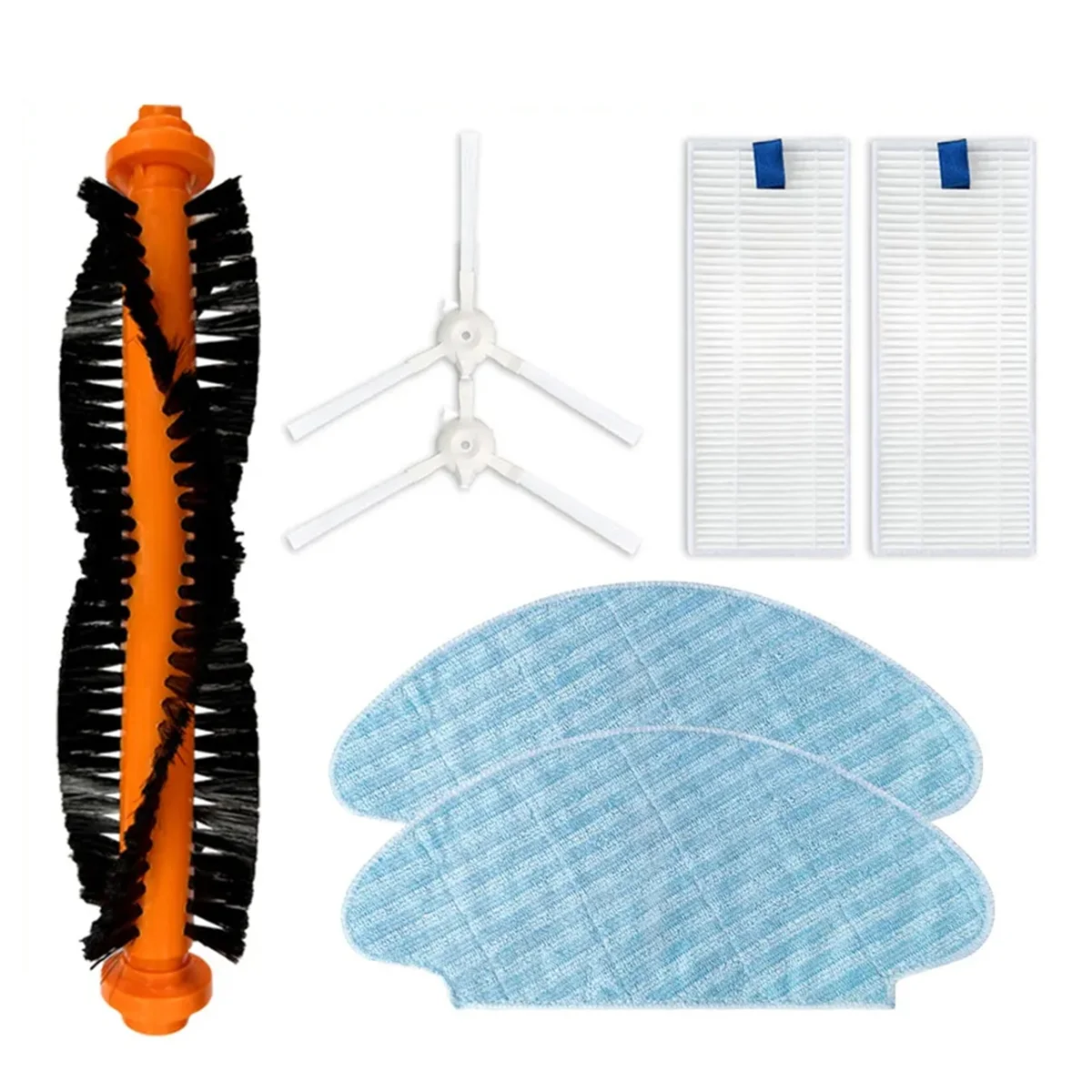 A58E-For Tefal X-Plorer 45 / RG8275WH فرشاة جانبية دوارة فلتر Hepa ممسحة خرقة جهاز آلي لتنظيف الأتربة ملحقات قطع الغيار