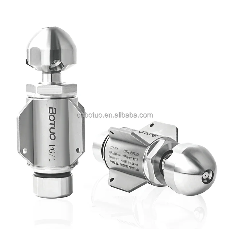 

5075Psi 350Bar 350Lpm Rottary Nozzle 350 Bar Water Nozzle Spray High Pressure Sewer Jetter Nozzle