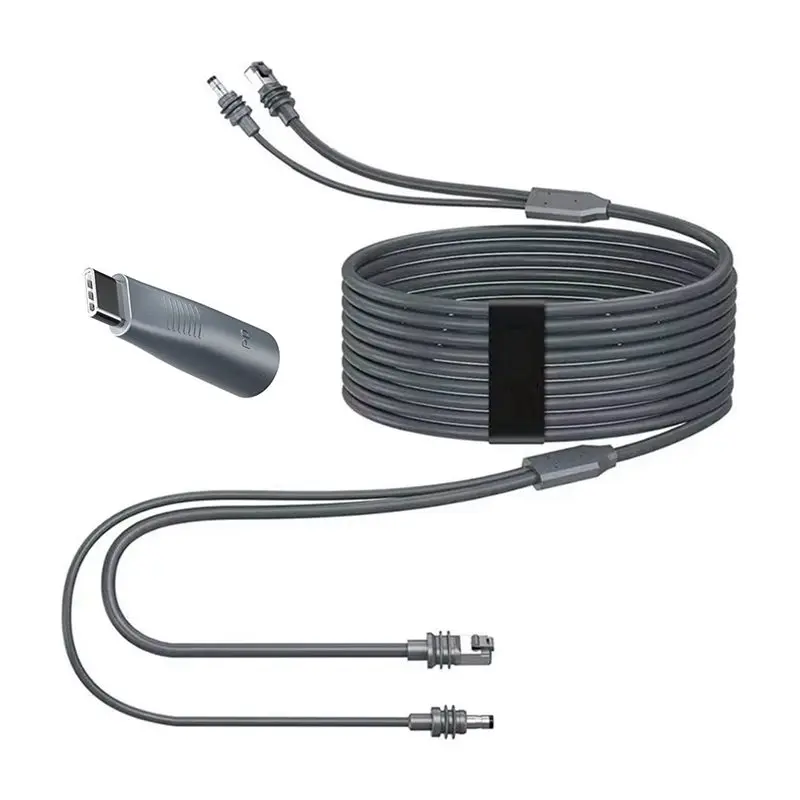 For Starlink Mini 2 In 1 Power Cable 2 In 1 For Starlink Mini Ethernet Cable Automotive Power Supply 2M