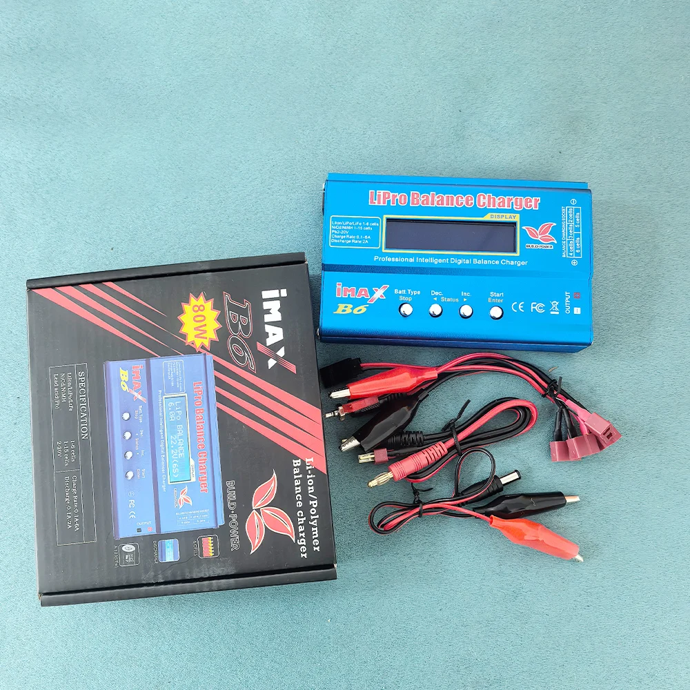 

Imax B6 AC RC Charger 80W B6AC 6A Balance Charger Digital LCD Screen Li-ion LiFe Nimh Nicd PB Lipo Battery Discharger