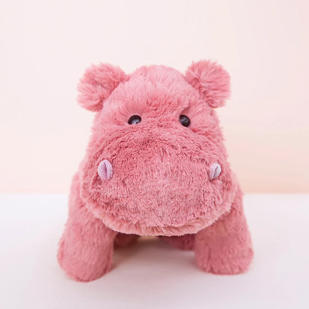 Cuddly Fluffy Lazy Lion Elephant Hippo Crocodile Plush Toys Stuffed African Wild Animals Doll Birthday Gifts for Kids Girls