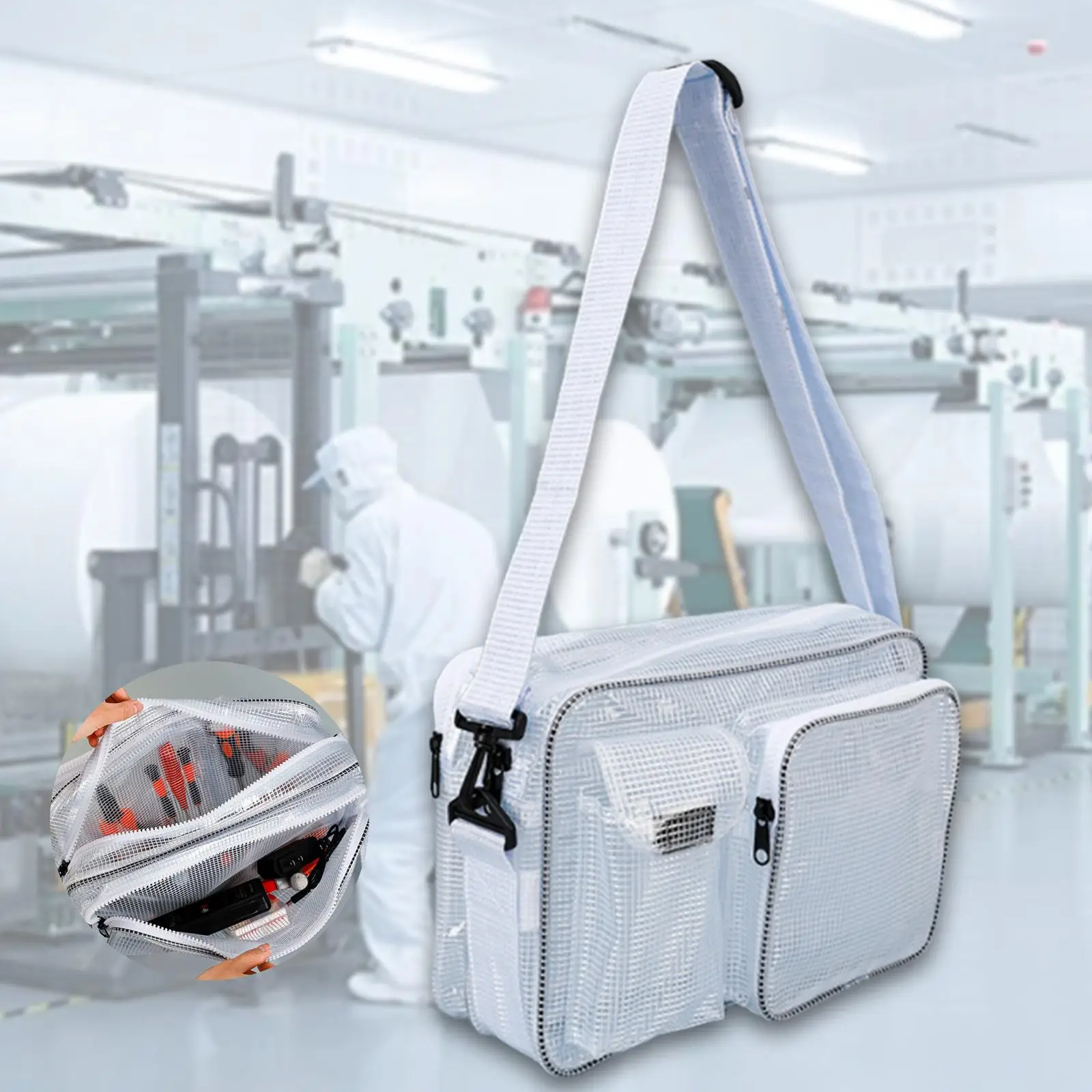 

Cleanroom Engineer Tool Bag Computer Working Bag for Business Trip Work