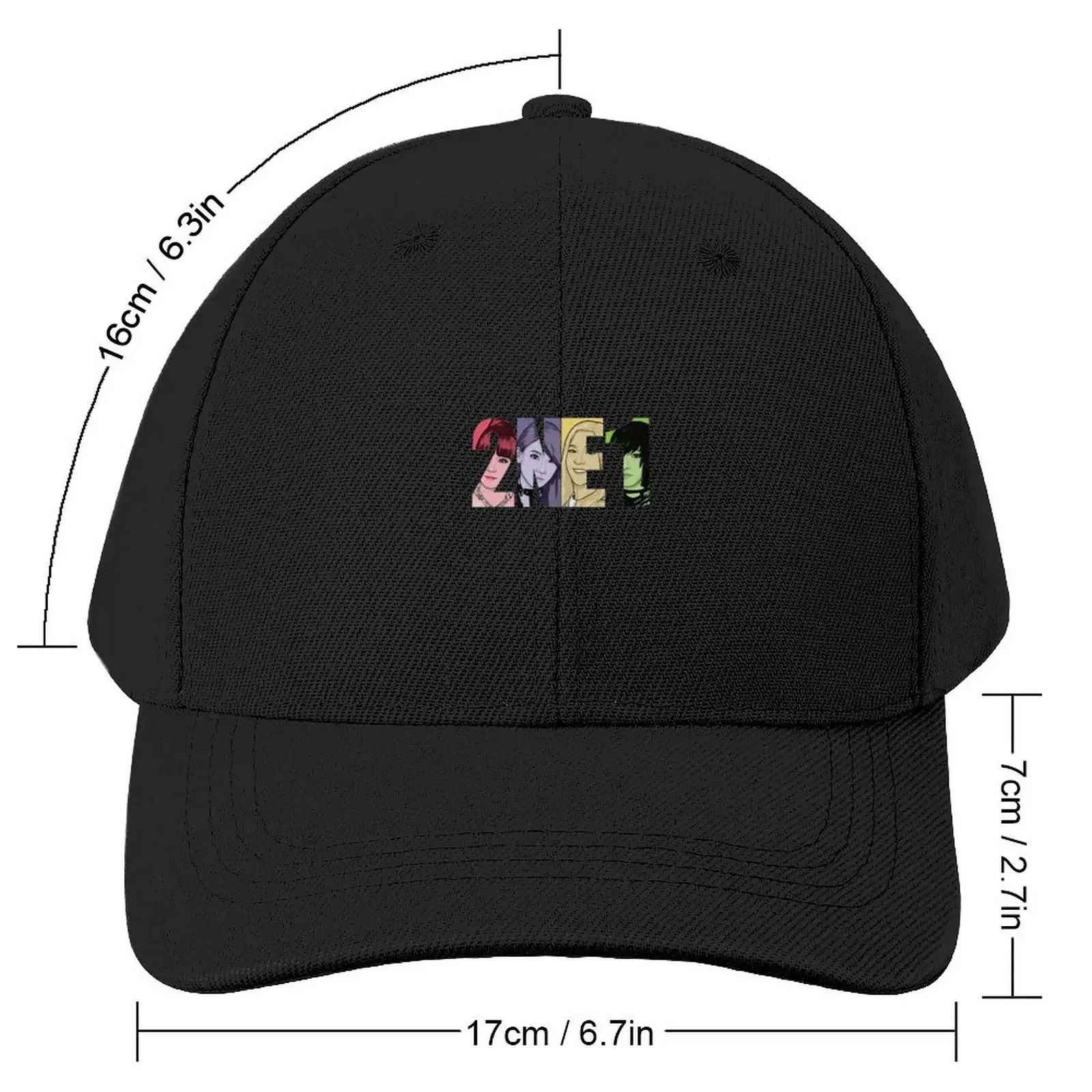 2ne1 T-ShirtTooniefied 2NE1 V2 Baseball Cap |-F-| Icon Luxury Hat Brand Man cap Golf Women Men's