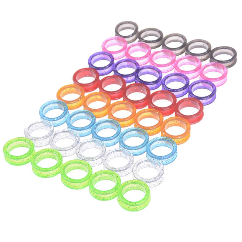 5 Pcs/Set Scissors Ring Silicone Ring Cover Beauty Scissors Accessories Anti slip Finger Protection Finger Ring