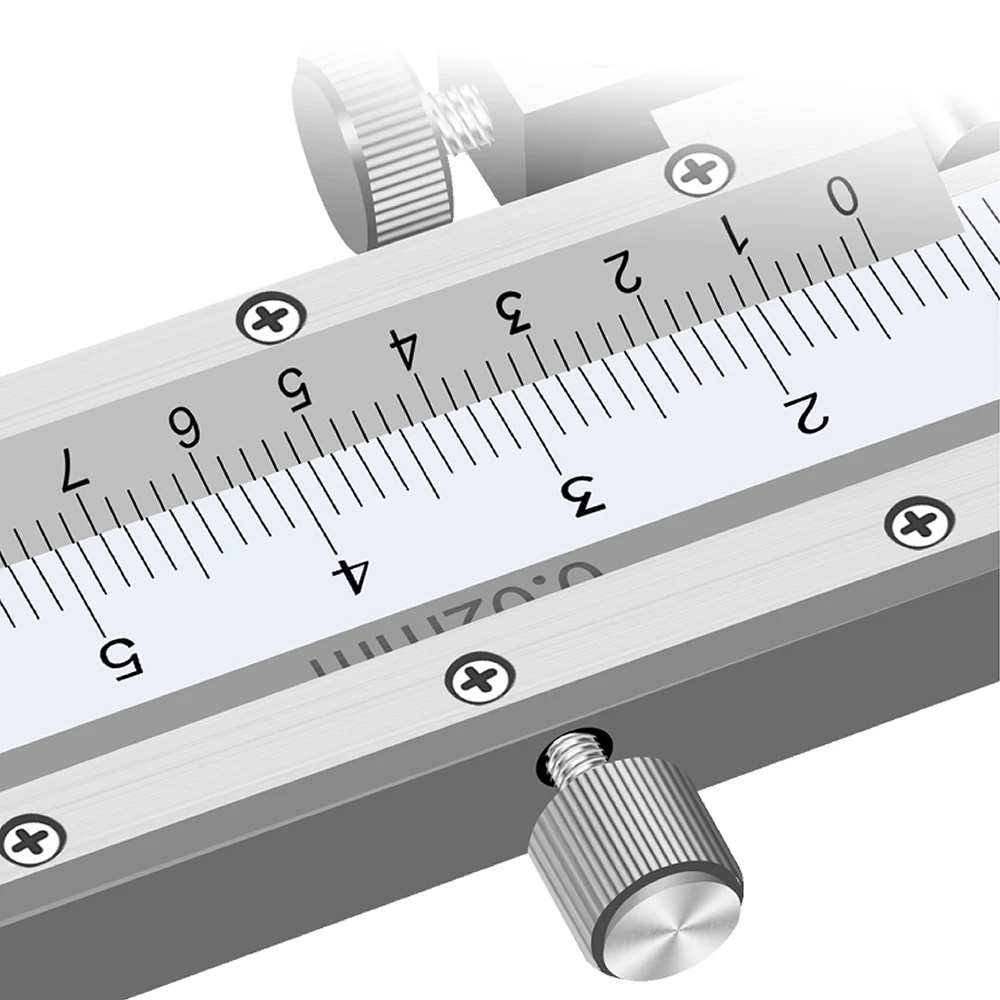 Center Distance Edge Center Hole Distance Vernier Caliper Measuring Range 150mm 200mm 300mm 4CR13 Stainless Steel Measuring Tool