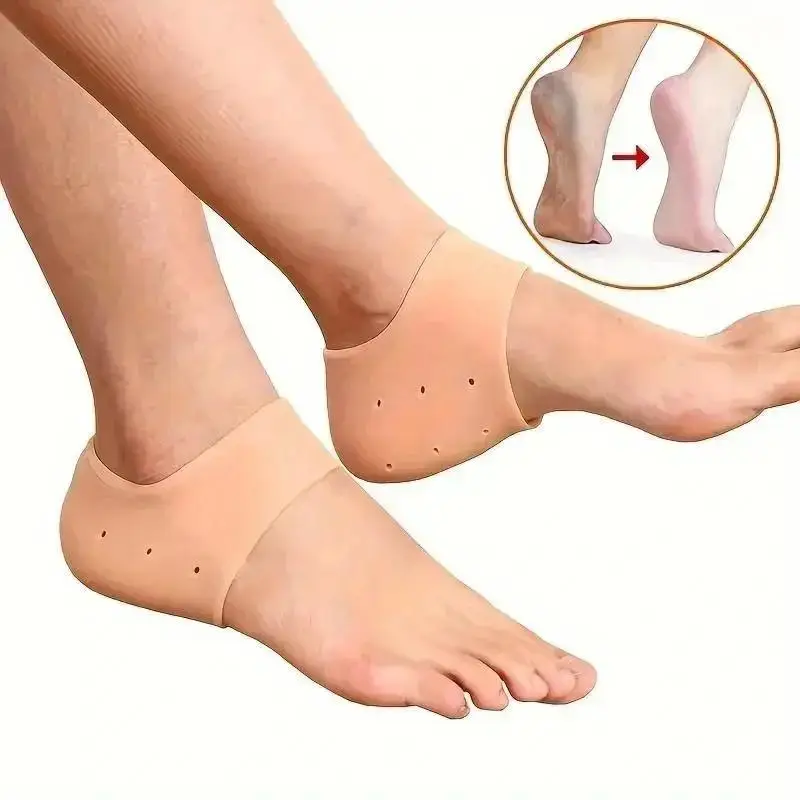 10 Pairs Silicone Rubber Gel Socks Anti Cracking Liner Heel Socks Elastic Silicon Moisturizing Foot Skin Care Heel Foot Protecti view 3