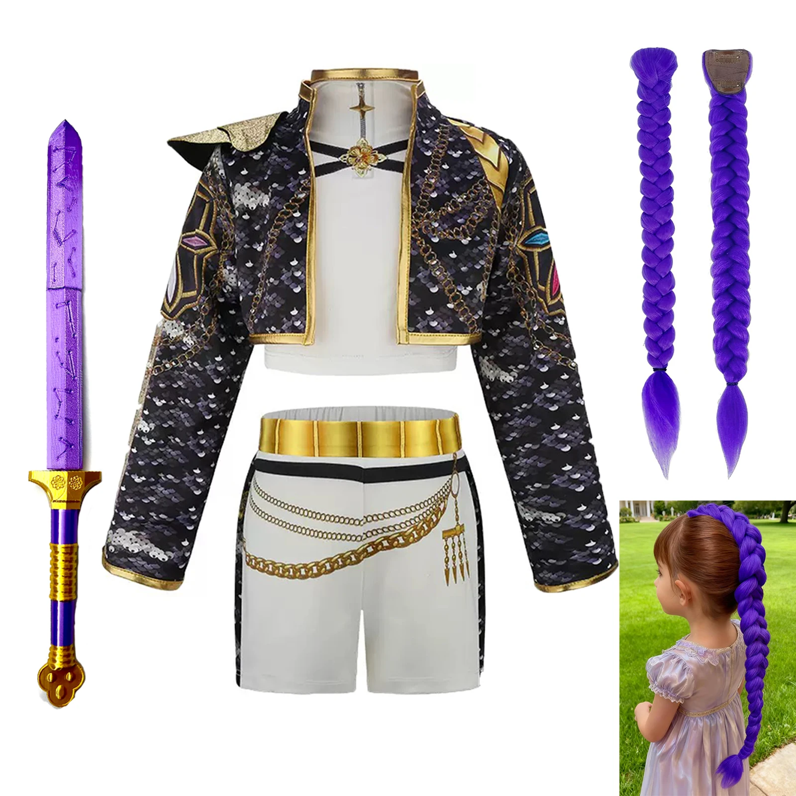 

Costume K-POP Kids Singer Cosplay Girls Dress for Birthday Party Halloween Carnival
