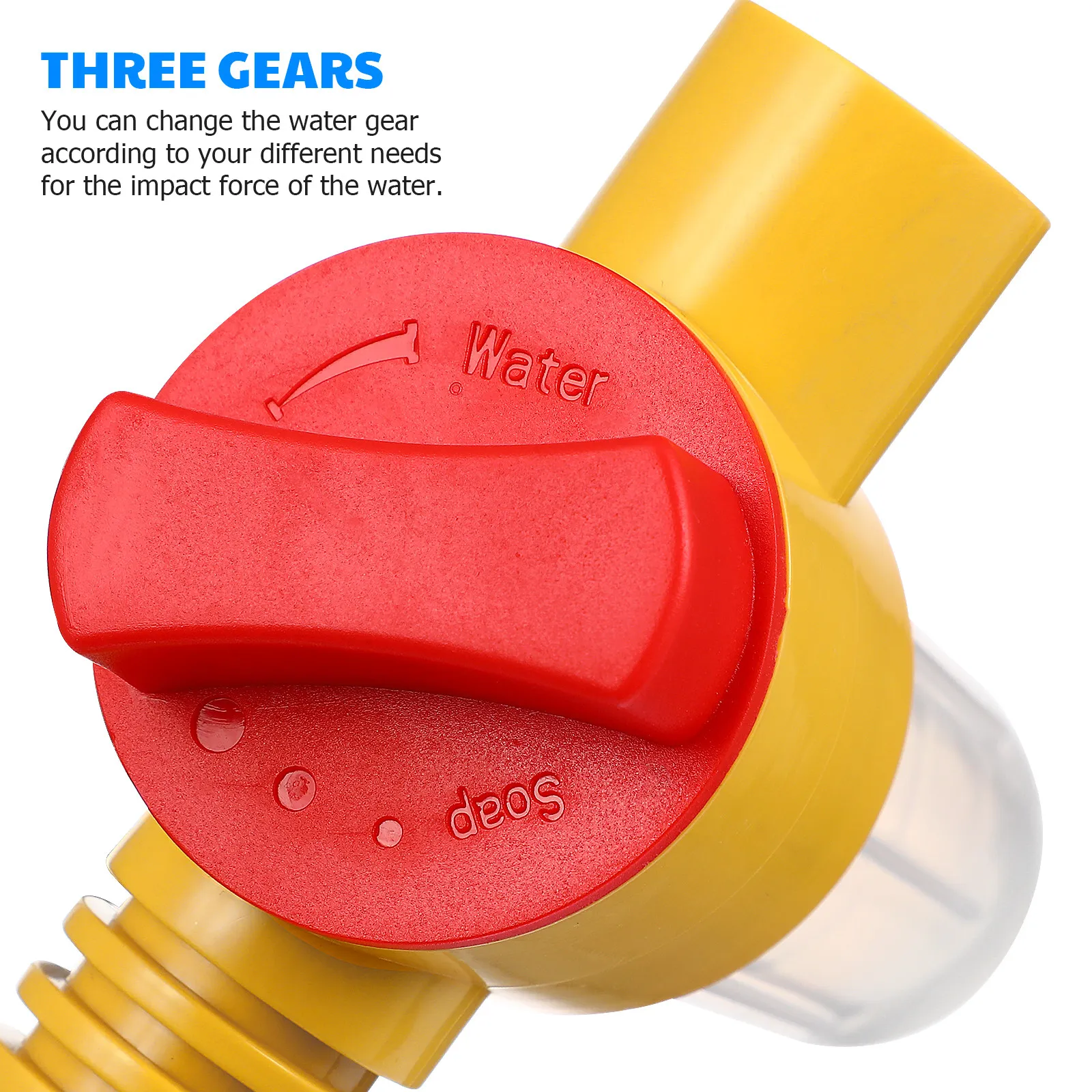 Car Wash Brush Automatic Rotating Foam Brush Long Handle Three Connectors Two Vehicle Cleaning Mop Car Wash Kit