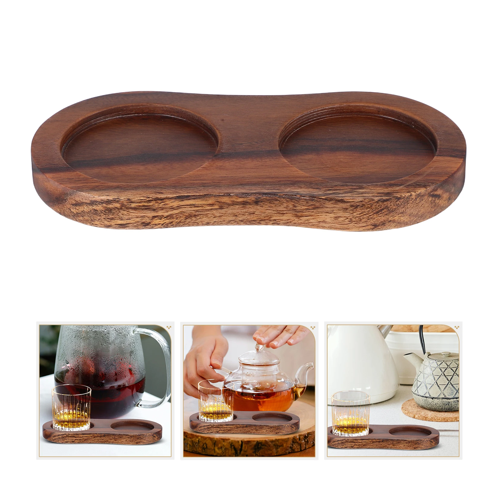 

Grinder Slot Rest Stand Mill Holder Spice Tray Salt Pepper Organizer Wooden Kitchen Stable Storage