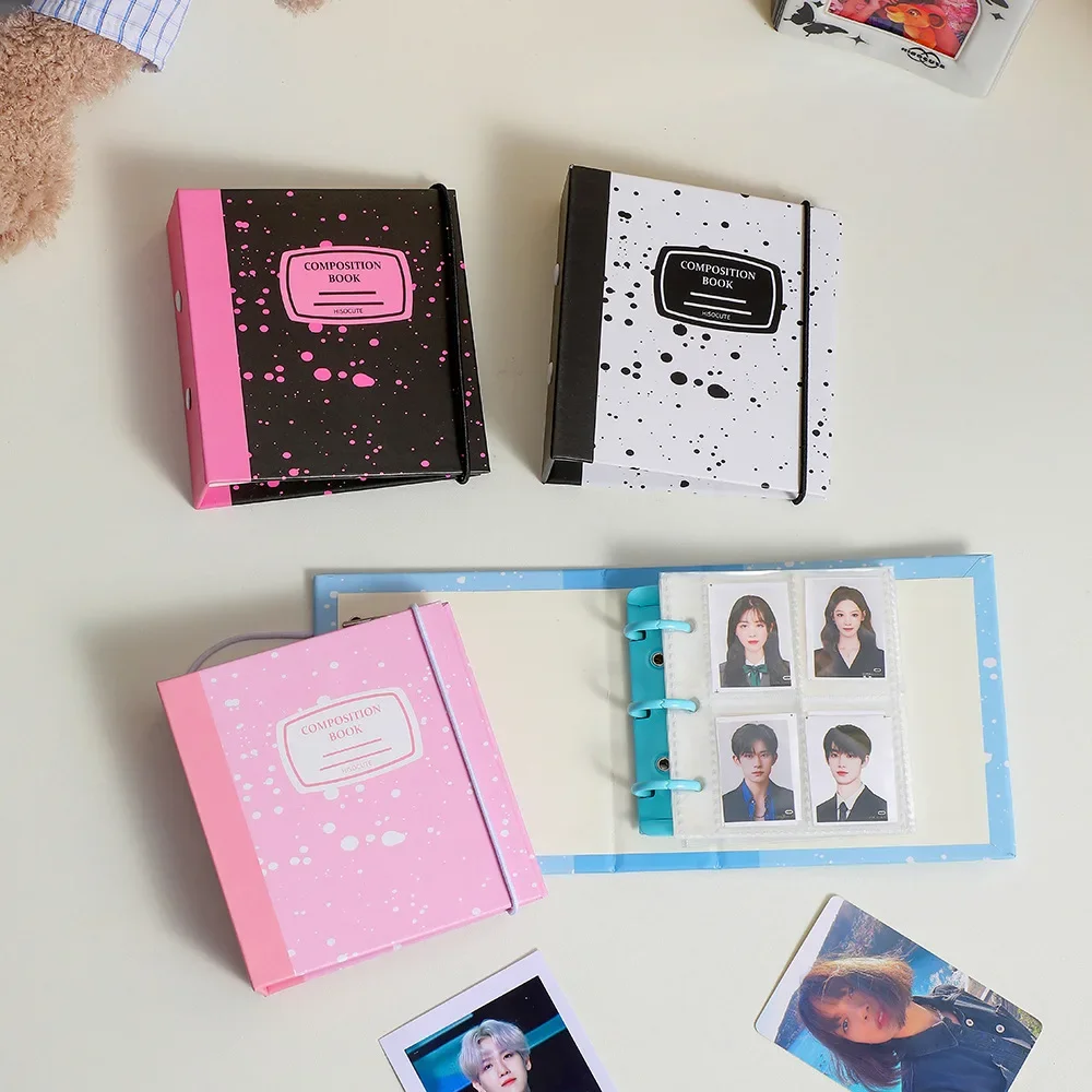 IFFVGX A8 Kpop Binder Photocard Holder Photo Album 1/2/3 Inch Idol Cards Collect Book Mini Pictures Storage Instax Album Cover