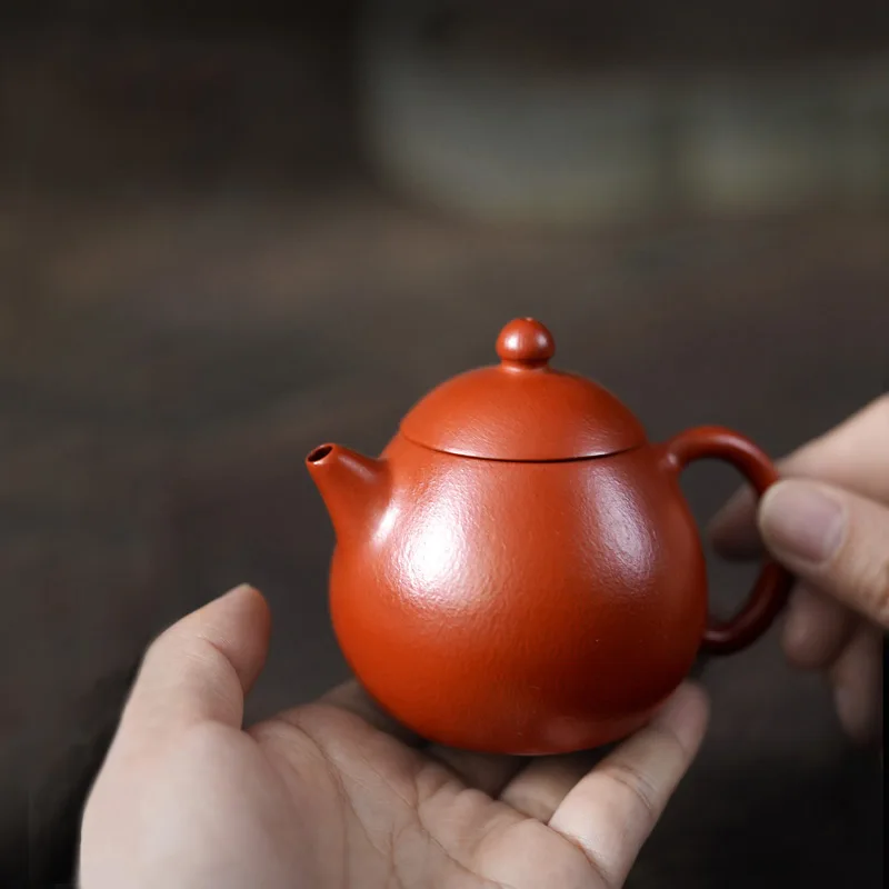 【Tao Yuan】Yixing Original Yixing Clay Teapot Teapot Huang Meiping Handmade Imperial Concubine Cinnabar Sand Dragon Egg 120cc