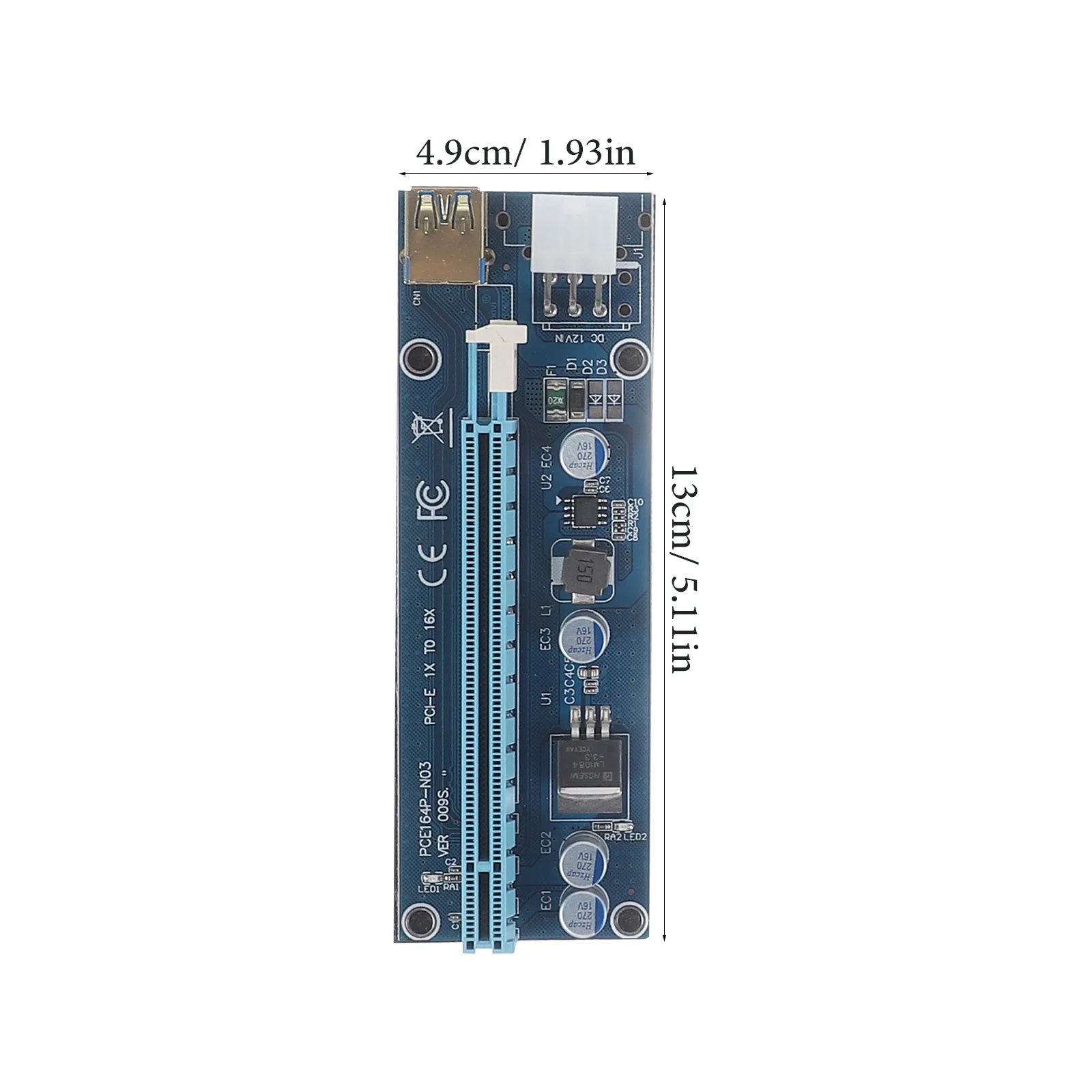 Laptop External Graphics Card Extension Gpu Computer Part Pcie Riser Independent for