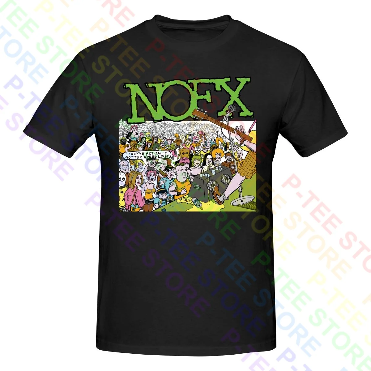 00S Nofx Cotton Band Old Vintage Music Noevx Punk Lock Shirt T-shirt Tee Pop Classic