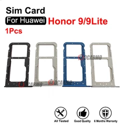 1Pcs Light Dark Blue Grey White Gold Silver For Huawei Honor 9 Lite 9Lite SIM Card Tray Slot Holder Replacement Parts