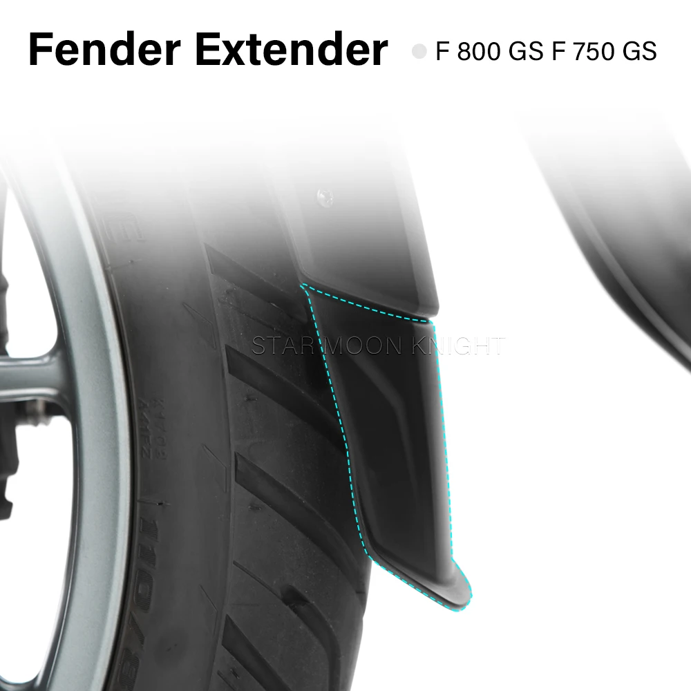 

ABS Fender Extender F 800 GS For BMW F800GS 2023- F 750 GS F750GS 2018- Accessories Front Mudguard Extensions