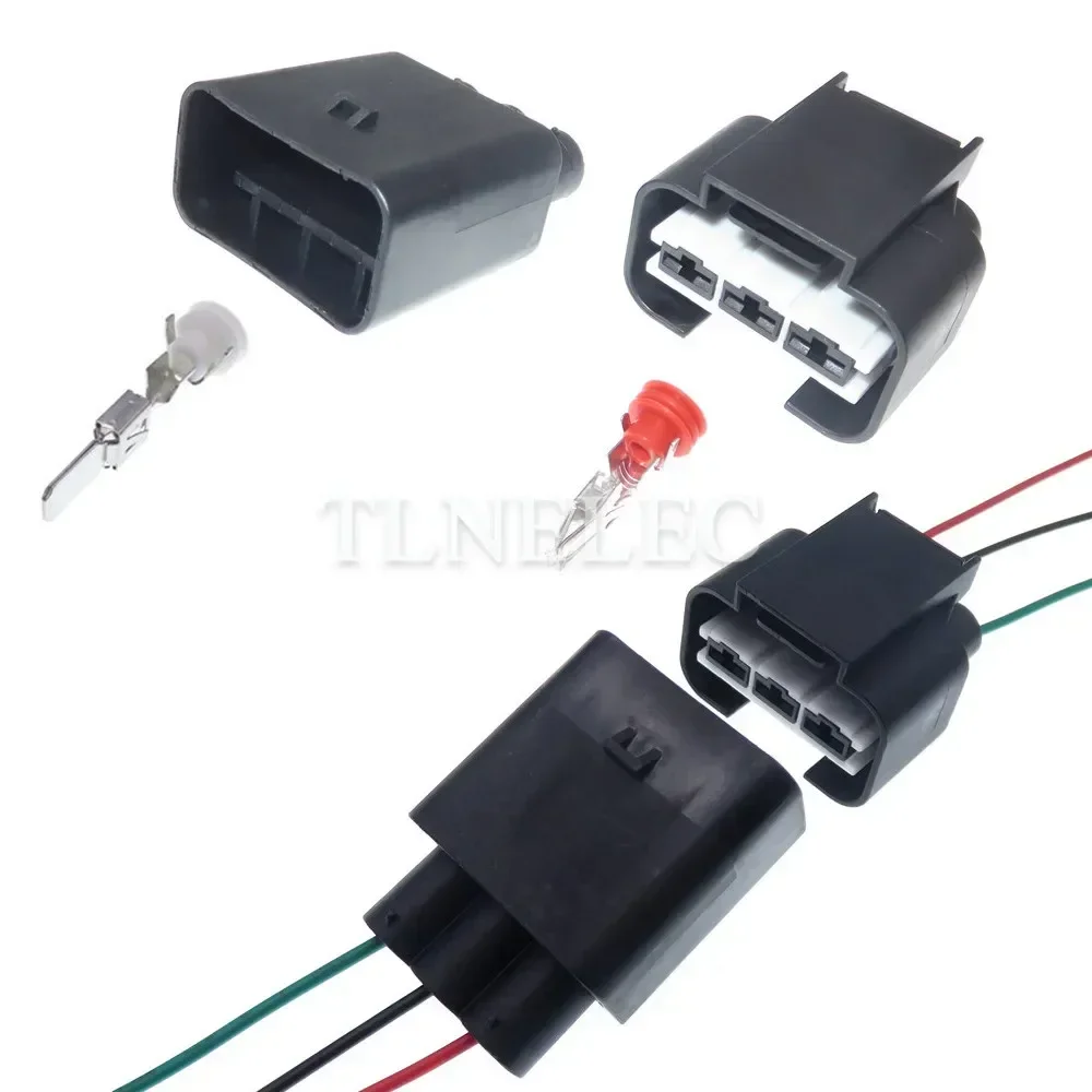 3 Pin Way Car Electric Wire Radiator Fan Harness Socket with Wires Auto Wiring Terminal Connectors For Hyundai KIA 1743271-2