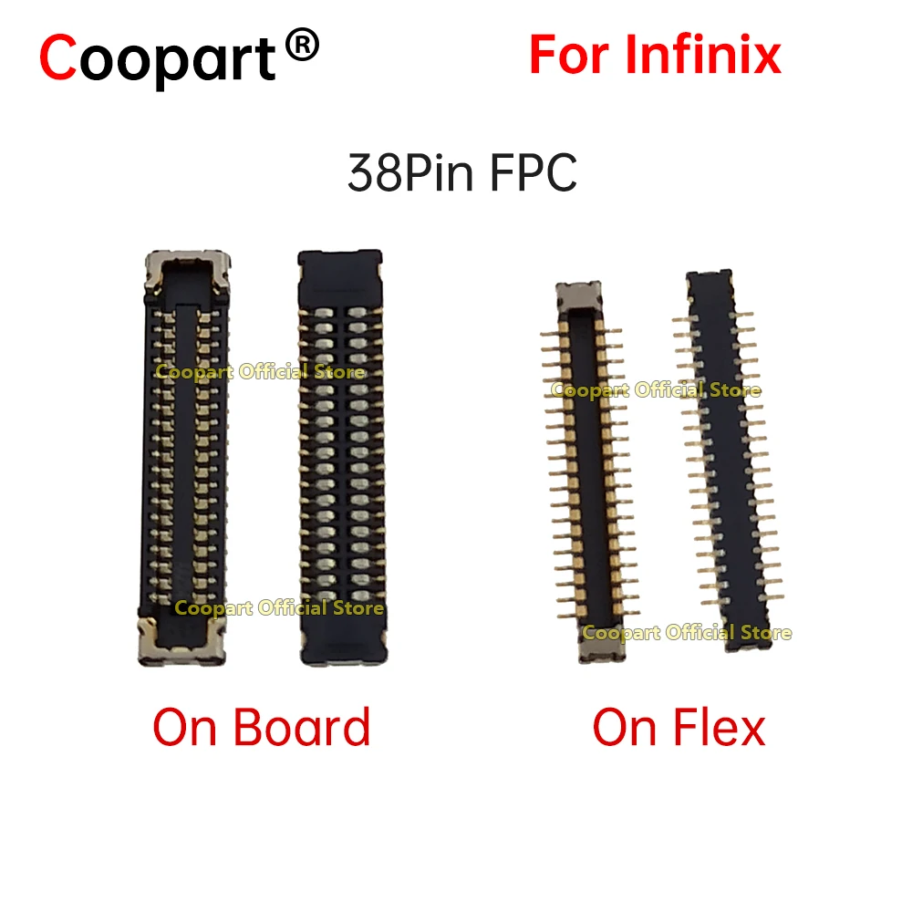 2Pcs For Infinix Note 12 Pro 5G Inner Camera FPC Rear Wide Angle Connector Compatible Board 38Pin