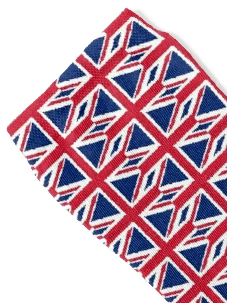 Union Jack flag rough edge Socks with print basketball winter happy Men's Socks Luxury Women's