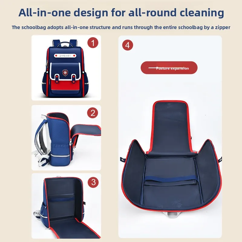 طلاب المدارس الابتدائية العمود الفقري حماية الخصر سعة كبيرة حقيبة مدرسية للأطفال النمط البريطاني الصبي حقيبة مدرسية خفيفة فتاة على ظهره