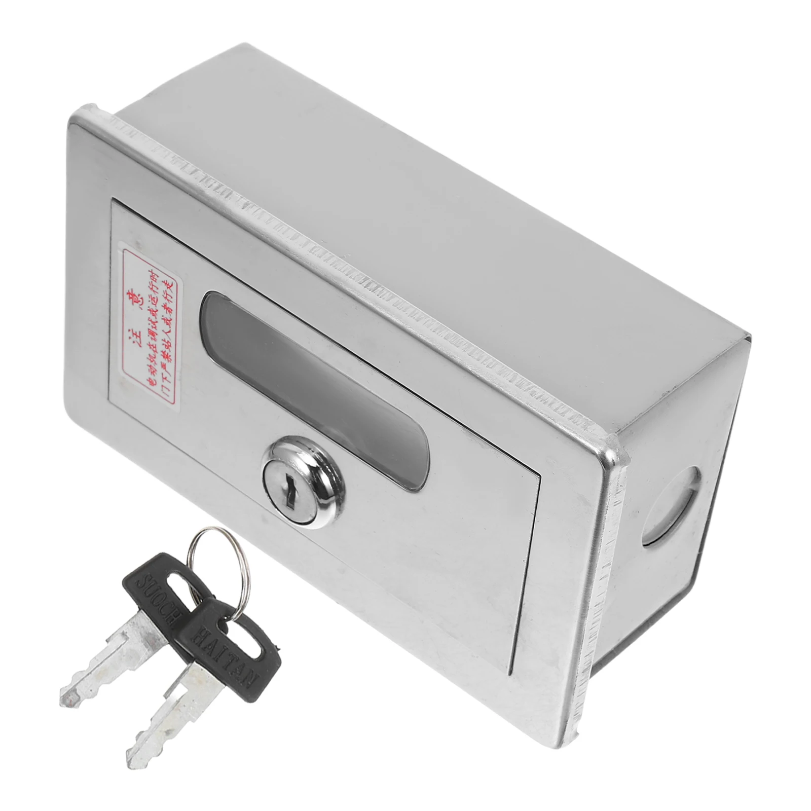 

Fireproof Lock Shutter Door Control Manual Switch Box Rolling Gate Push Button Momentary Push Button Switch Box Square 220V