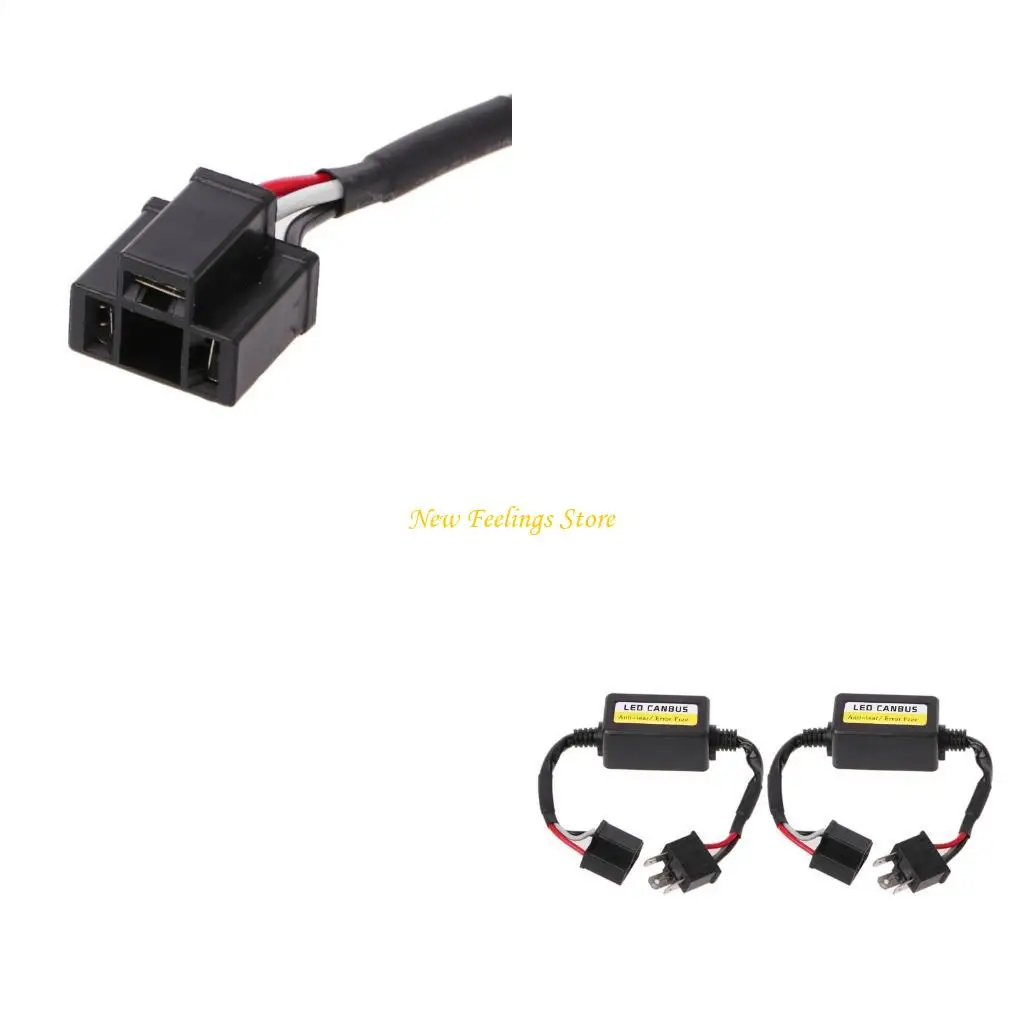 

2Pcs Car LED Headlight Canbus Canceller Error Anti Flicker Resistor