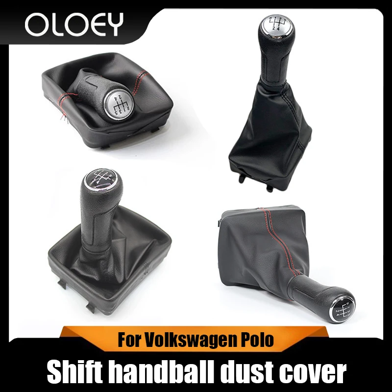 

5 Speed Gear Shift Knob For Volkswagen Polo Car Styling Manual Lever Gaiter Leather Boot Cover Replacement
