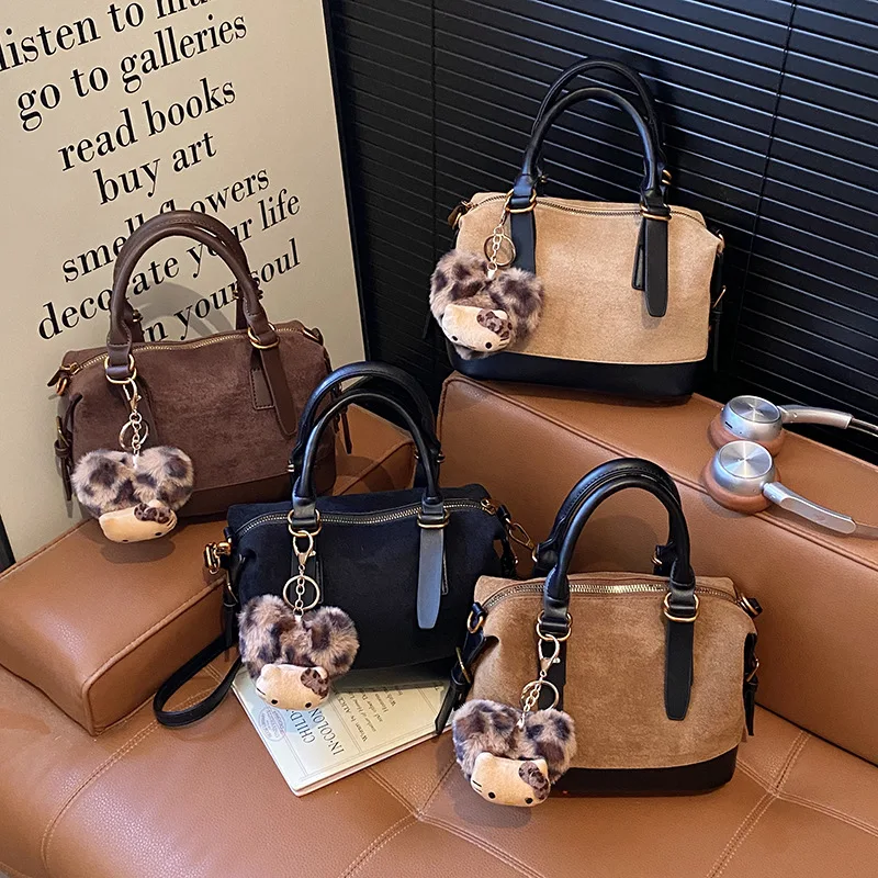 

2025 Fall Shoulder Bag for Women, Genuine Leather Multi-way Crossbody Tote Purse, Vintage Chic Large Capacity Handbag for Work