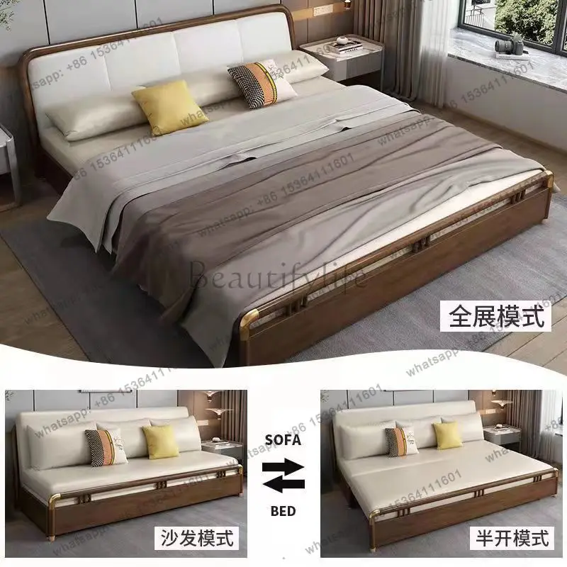 Multifunctional Sofa Bed Folding Dual-use Small Apartment Living Room Single Double Three-person