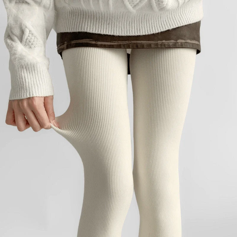 

New Style Fashionable Soft and Glutinous Outer Wear Vertical Striped Leggings for Women Winter Warmth