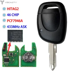 YOCASTY Remote Car KeyPCF7946A PCF7947A NE73 For Renault Clio Modus Kangoo Master Trafic Vauxhall Movano Vivaro Primastar