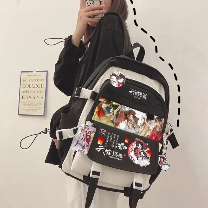 

Tian Guan Blessing Large Capacity Unisex High Middle Ins Forest Style Backpack Elementary School Students Versatile Double Ani