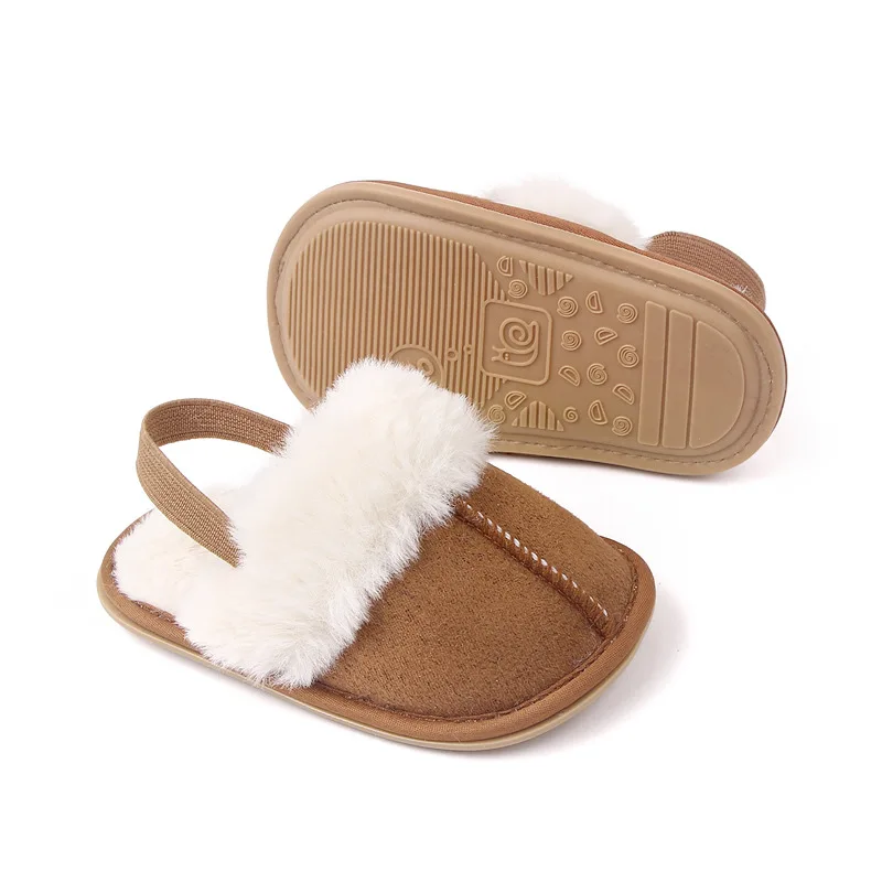 Newborn Baby Shoes Cute Baby Girls Shoes Rubber Hard Soled Antiskid Toddler Baby Slipper Shoes First Walkers