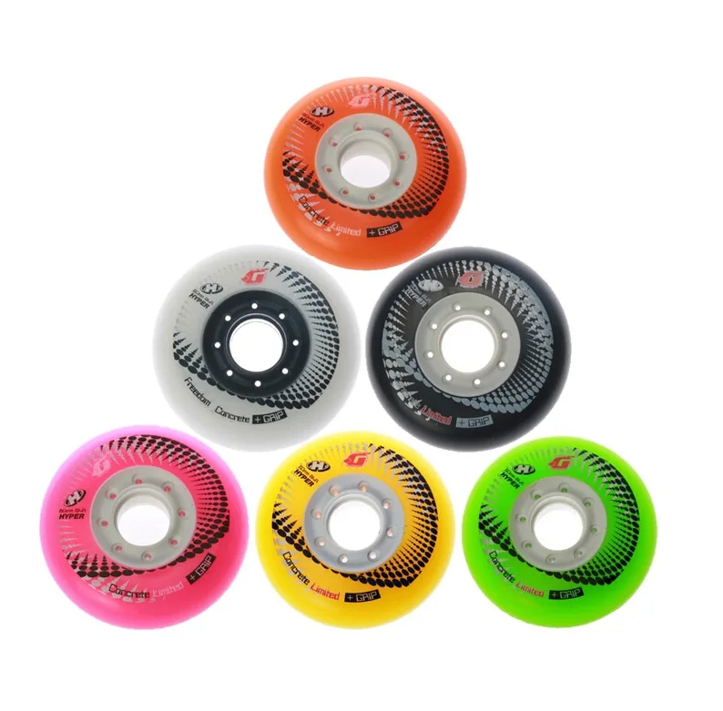 4PCS Original HYPER HP+G Roller 84A Concrete Skates Wheels Slalom FSK Roller Skating Wheels Patines Tire for Street Asphalt Road