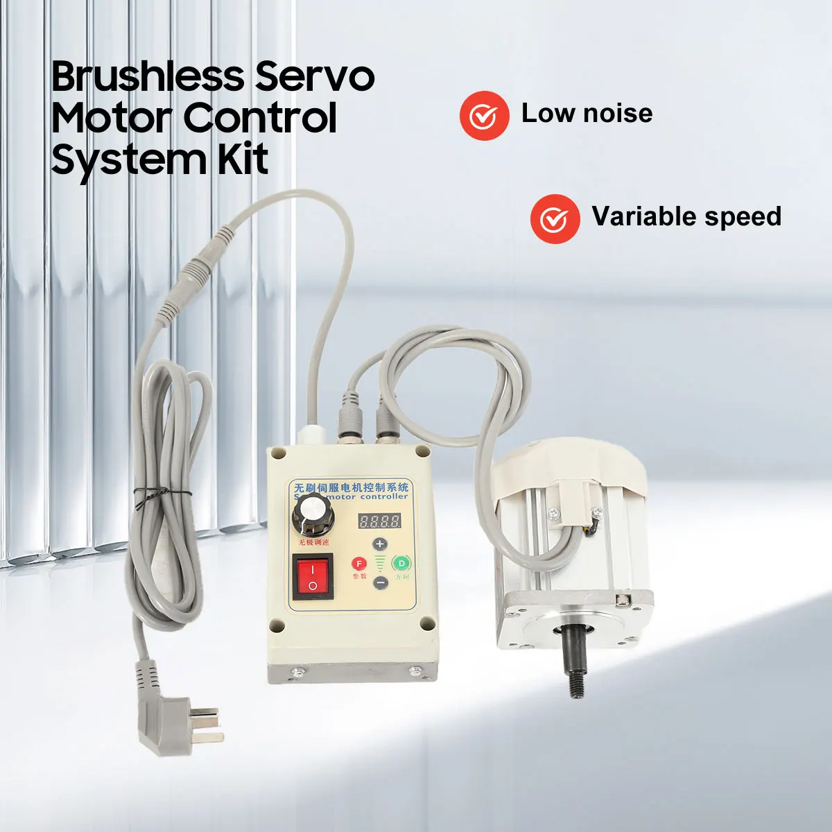 1200W Magnet-Bürstenloser Motor Permanentmagnet-Treiber Controller Drehzahlregler Bandschleifer Hochleistungs-Steuerungssystem-Kit – Detail 6