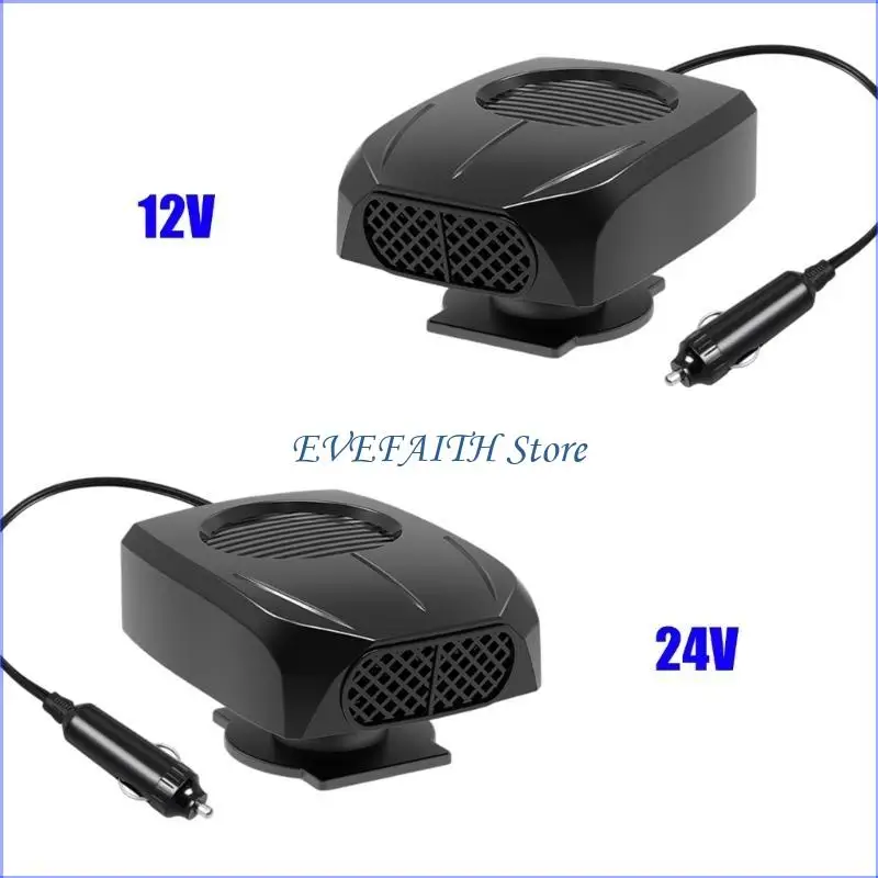 124B Vehicle Heater Portable Car Heater for Rapid Window Clearing & Climate Comfort
