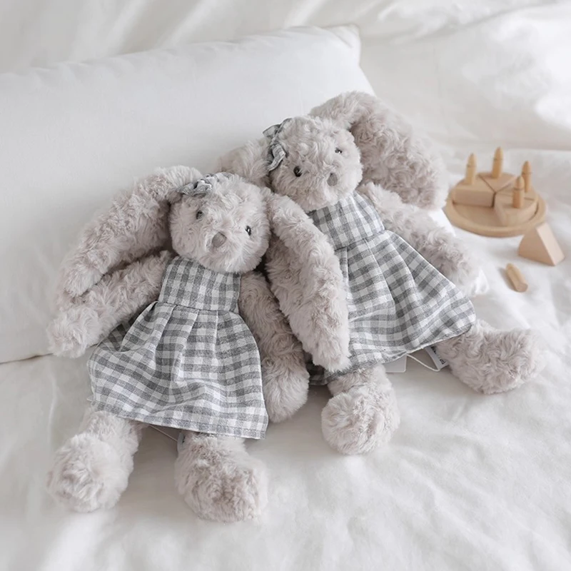 

32 см милый принцесса стиль кролик плюшевая игрушка платье кролик кукла детская игрушка подарок на день рождения для девочки