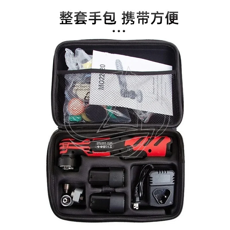 Cordless Mini Polisher, Dual Battery Adjustable Speed Handheld Waxing & Detailing Machine