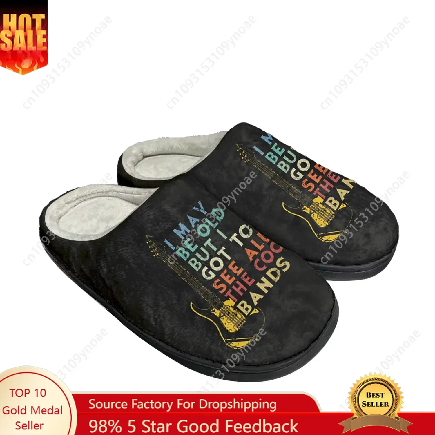 

I May Be Old But I Got Bands Home Cotton Slippers Mens Womens Sandals Plush Bedroom Casual Keep Warm Shoe Thermal Slipper
