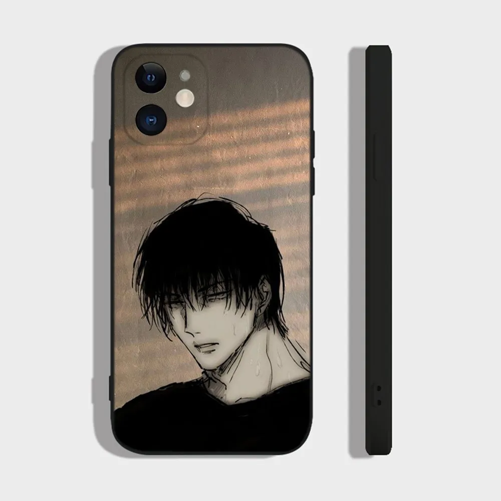 J-JujutsuS K-Kaisen-s TOJI FUSHIGURO Phone Case For iPhone 14,13,12 Mini 11 Pro XR,X,XS,MAX 7,8 Plus Silicone Cover Soft black