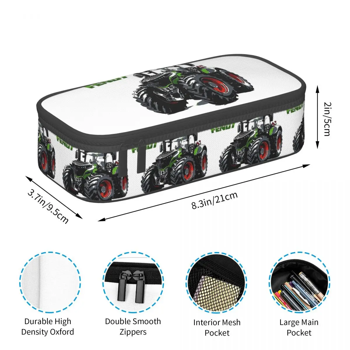 Fendt Astuccio per trattore per ragazzi e ragazze, astuccio per penne, astuccio per matite, forniture di cancelleria, portapenne