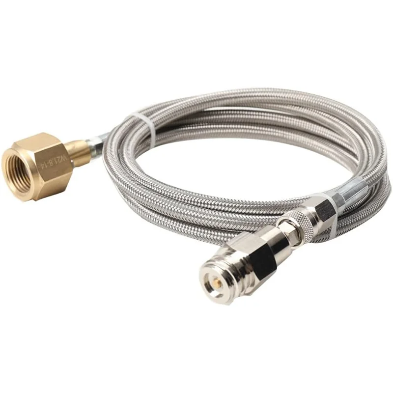 B58B-CO2 Adapter High Pressure Hose For Grohe Blue Home Water Carbonators CO2 Transfer 1.5 M Transfer Hose Durable